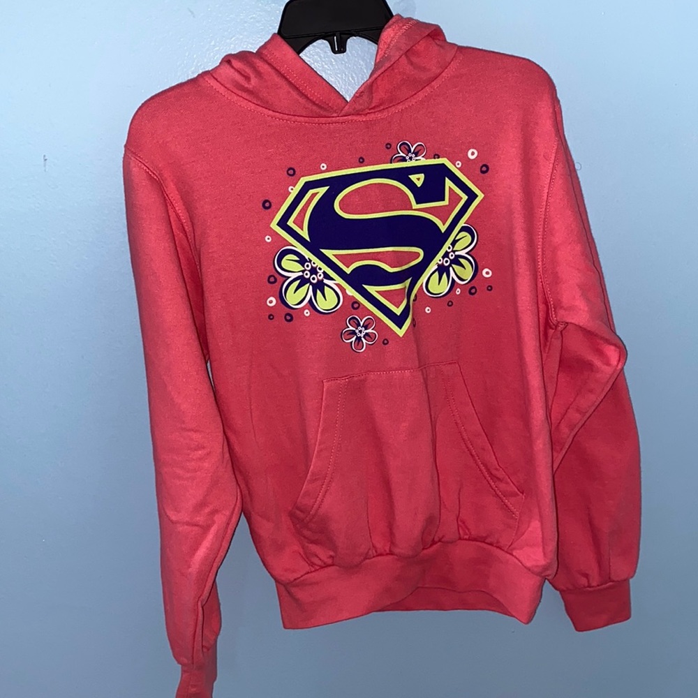Pink Superman Hoodie from Six Flags